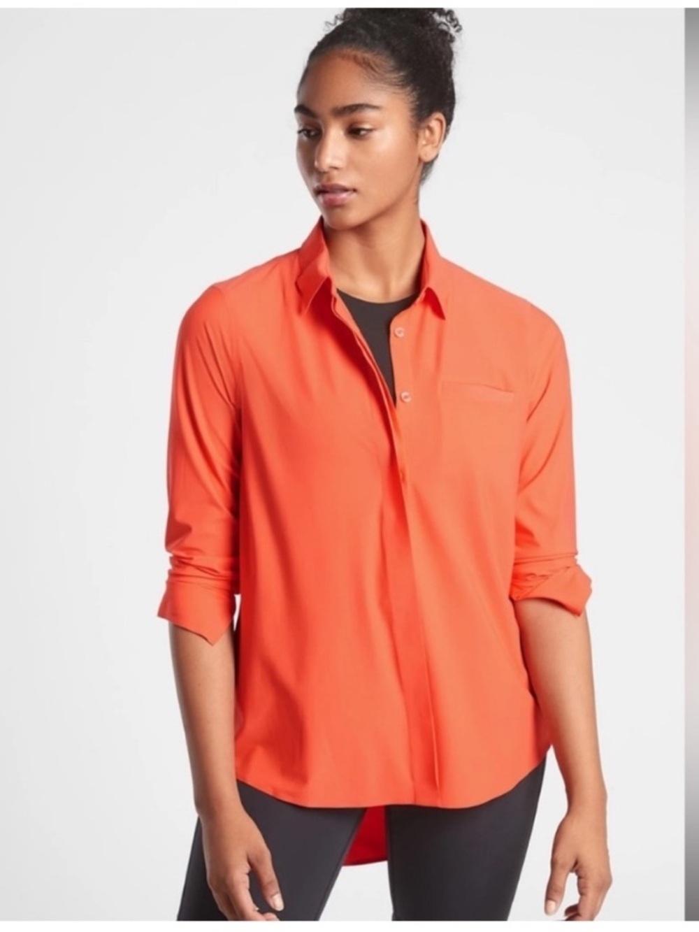 Athleta Urbanite Hi Low Breathable Underarm Women’s Top